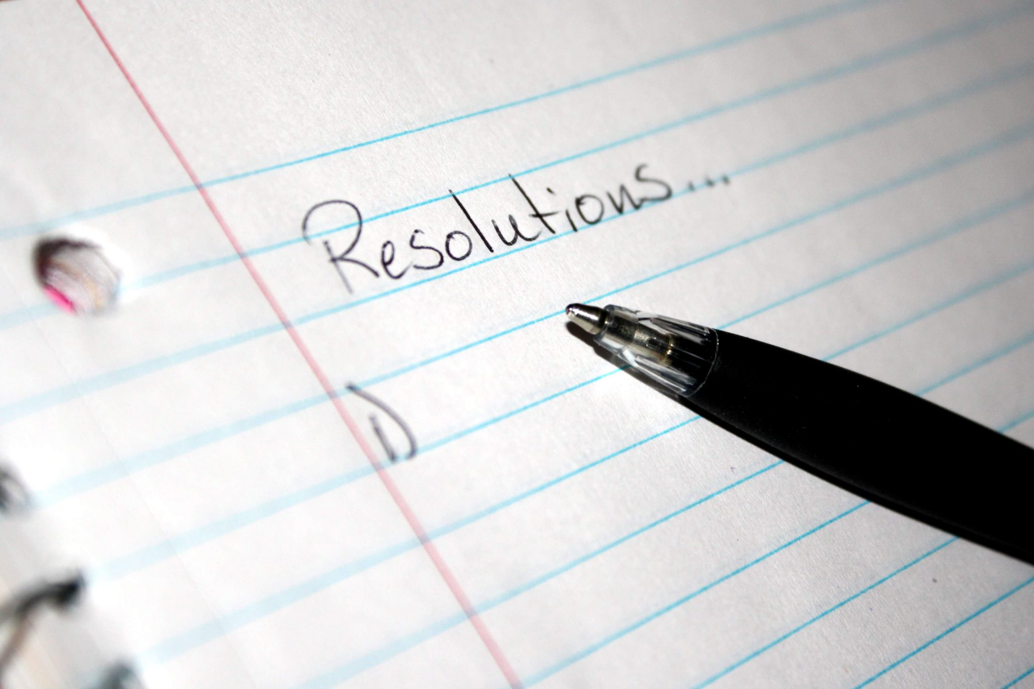 New Year Resolutions list 1